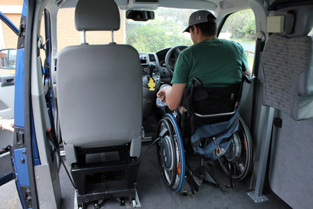 driving from wheelchair