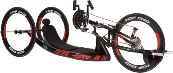 The Invacare Top End Force RX Handcycle