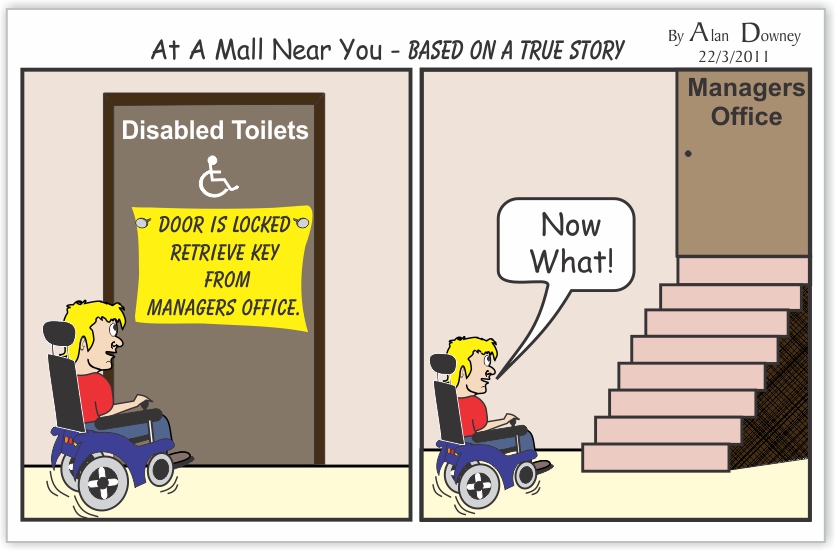 Yes to Access - Cartoons: A day at the Mall